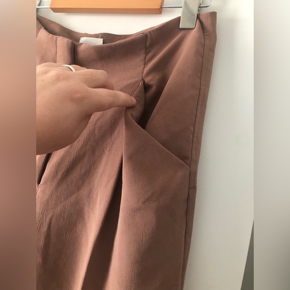 ARITZIA WILFRED CHAMBREY NUTMEG TROUSER PANT SIZE 10 - Picture 8 of 11